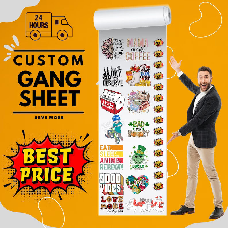 Effortless Custom Gang Sheets